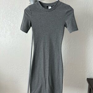 H&M Gray Bodycon Mini Dress